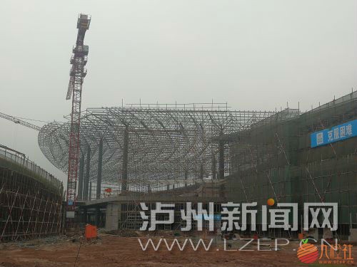 正在建设中的航站楼