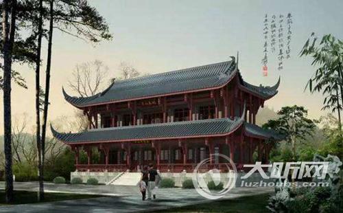 江山平远堂预计月底将完工 泸州将再添制高点