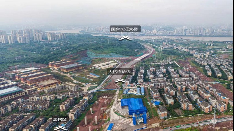 泸州长江二桥西连接线预计下月通车